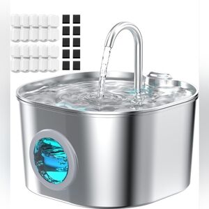 Cat Water Fountain with 10 Filters + 10 Sponges, Pet Fountains, New - NEVER USED